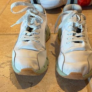 Reebok White and Tan Athletic Shoes